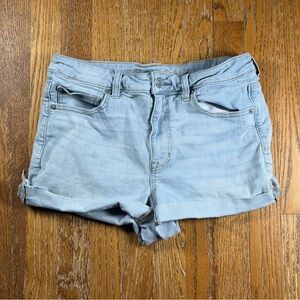 American Eagle Outfitters Cutoff Denim Shorts Womens 12 Light Wash Stretch
